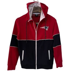 New England Patriots NFL Apparel New Era Zip Hoodie Fleece Track Jacket Womens L